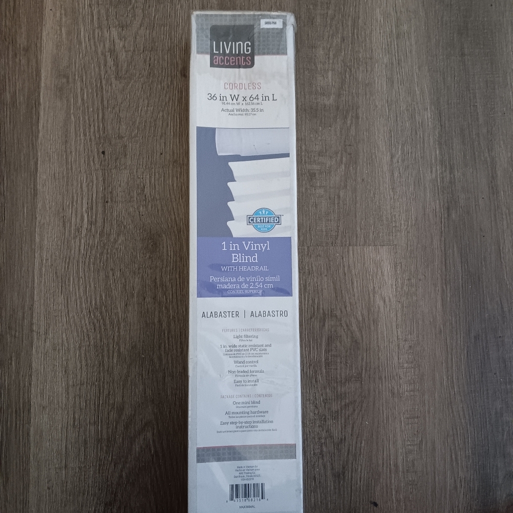 Living Accents Cordless Vinyl Blind